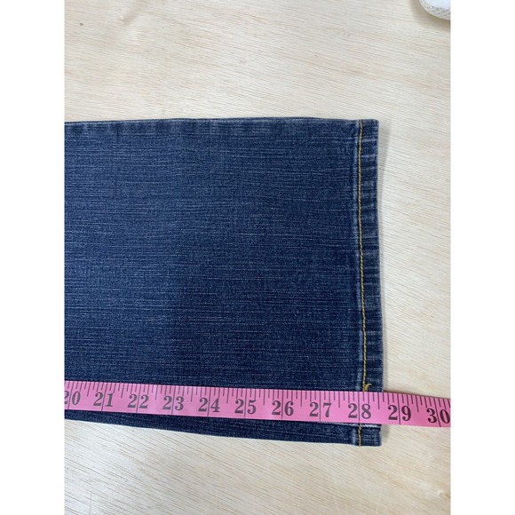 Levis 512 Perfectly Slimming Bootcut Jeans 8M (26.5x28.5)Medium Wash Embellished - Picture 7 of 7